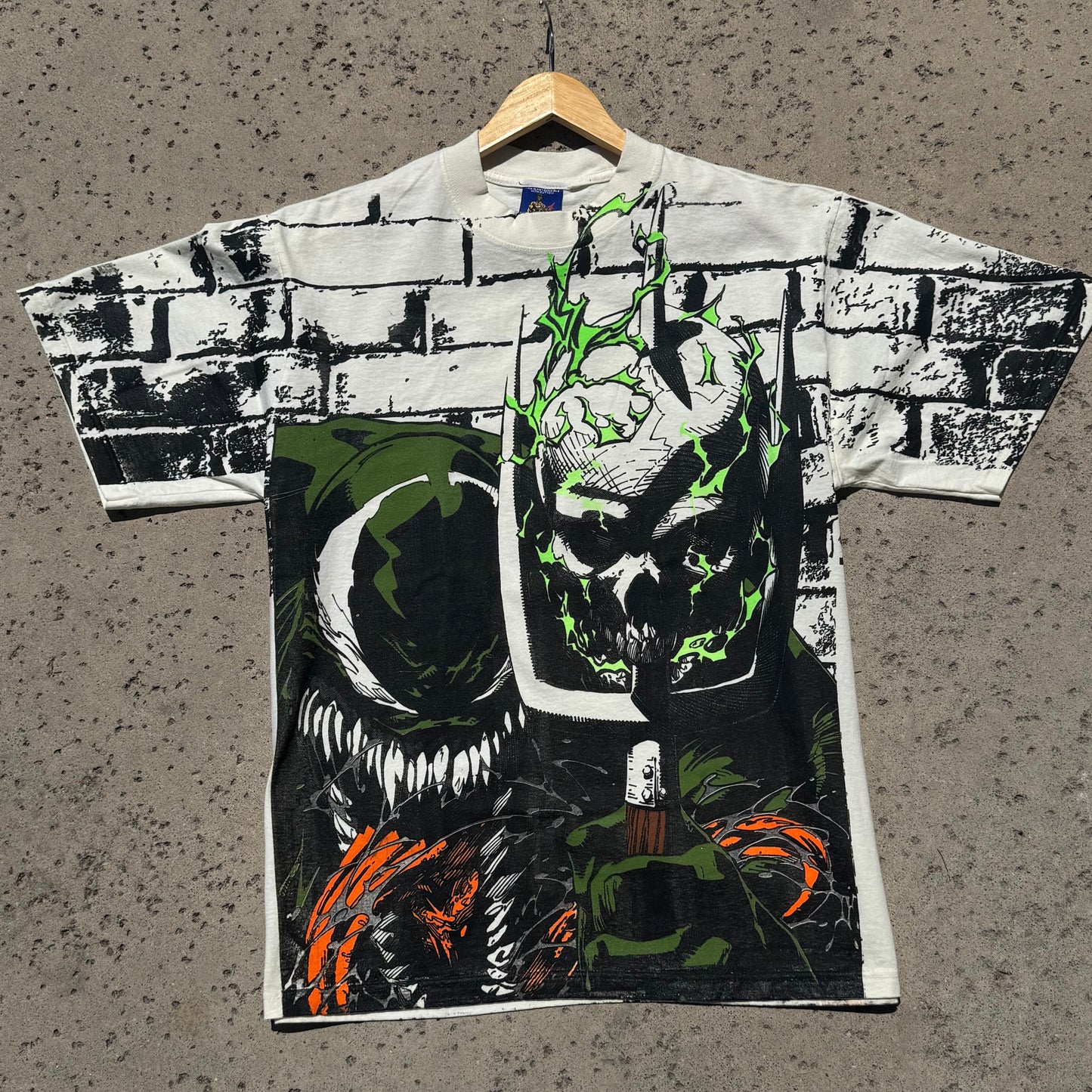 Cream - Olive Venom - Glow and the dark ink and metallic ink!