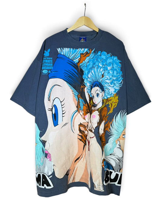 Faded Blue - Bulma 360 Shirt - Android 18 Back