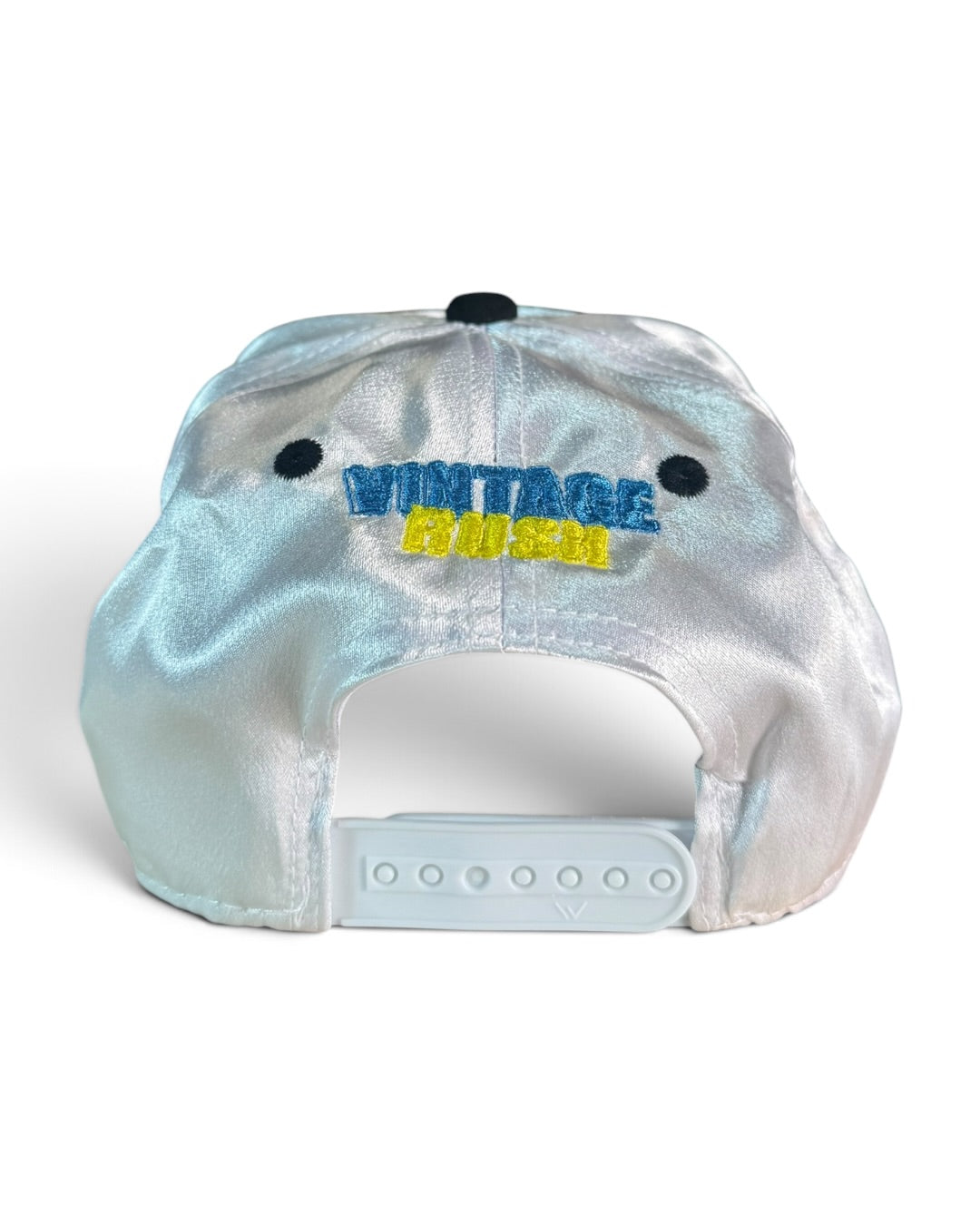 White Satin with Black Suede Brim - Kieth Edition