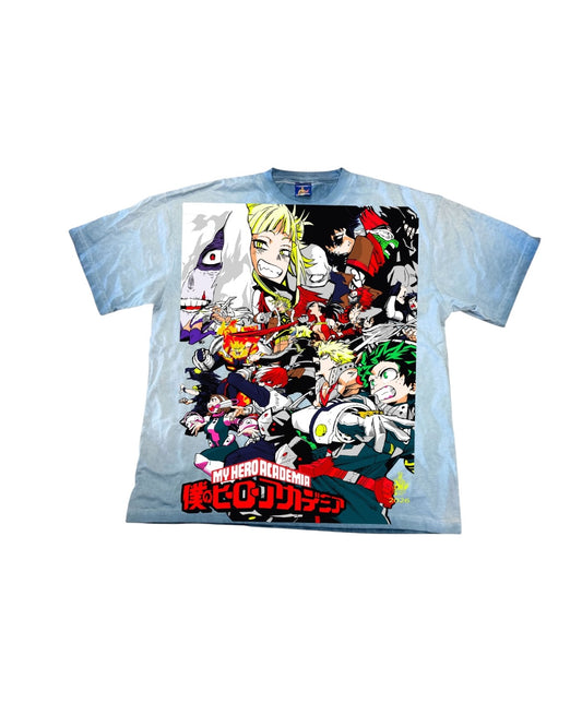 Blue Oil Wash -  My hero - Final conflict Front & All might vs one for all back