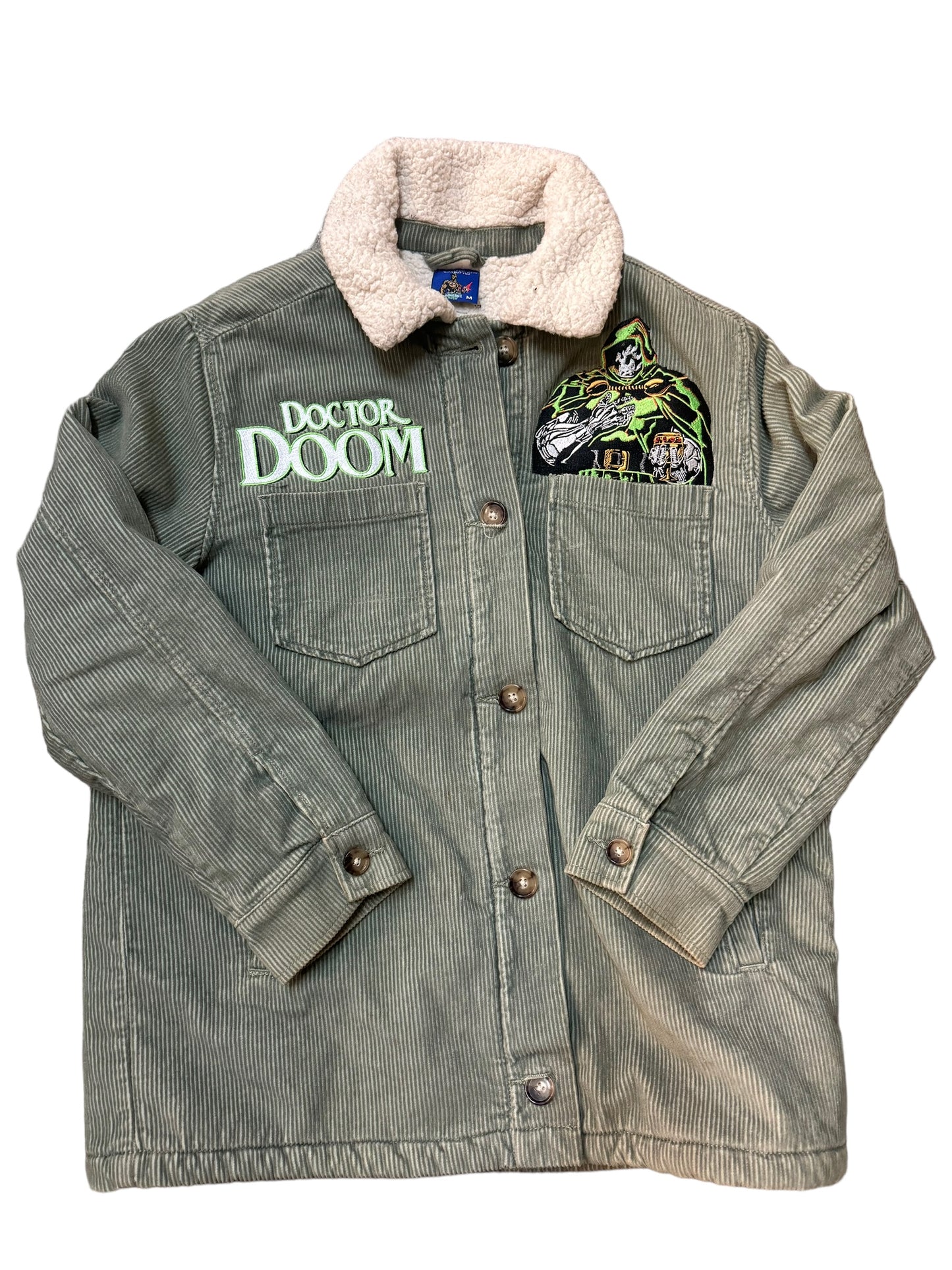 Dr.doom vintage corduroy jacket fur on the inside marvel comics rare