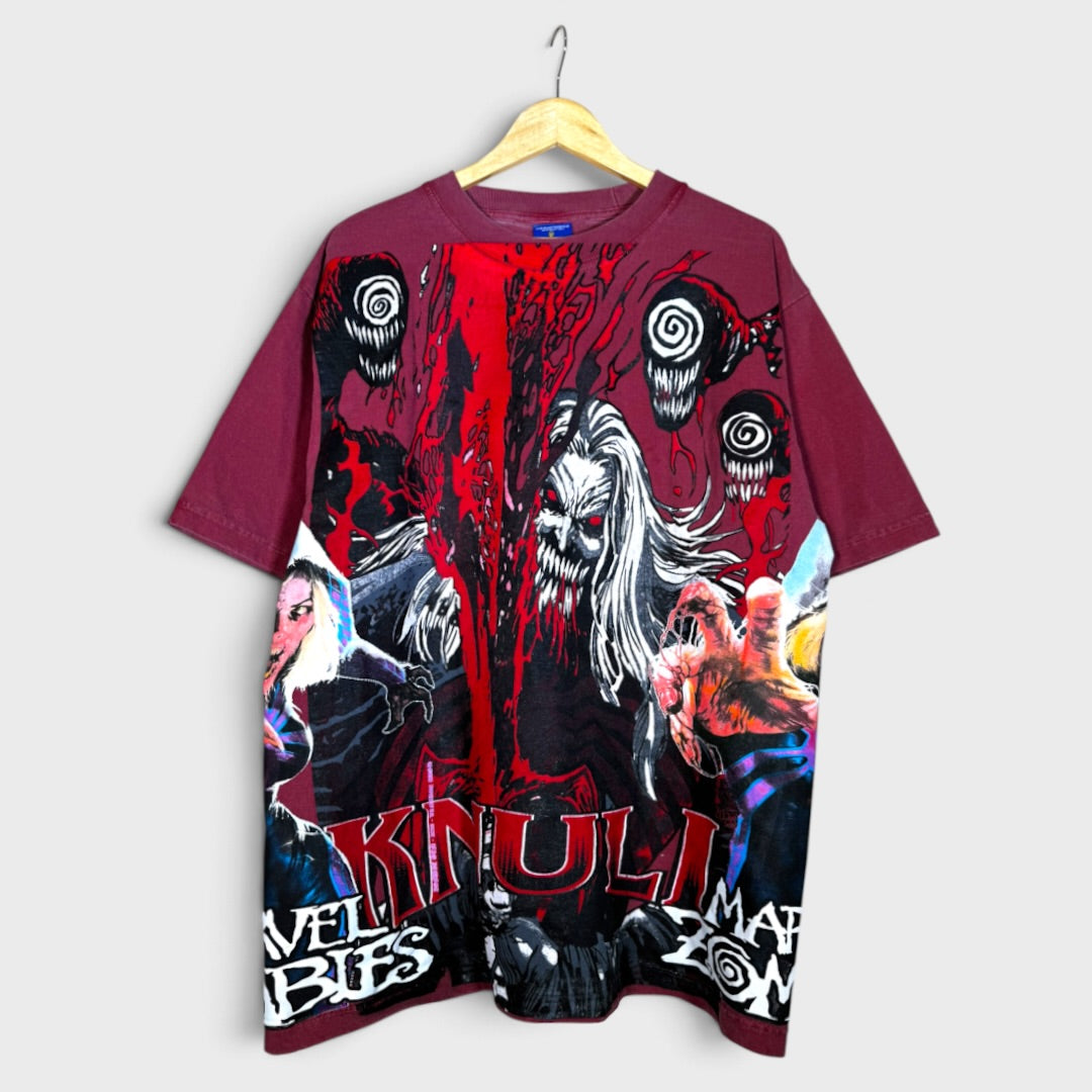 Faded Red - Knull Front - Venom Back - Marvel Zombies Side - 360 Shirt