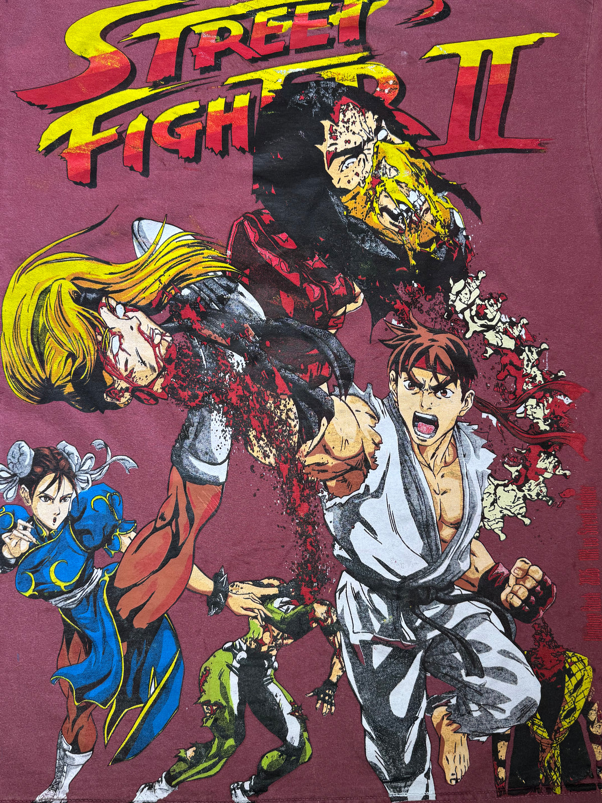 Faded Red - Ryu and Chun Li Front - Shadowloo Back