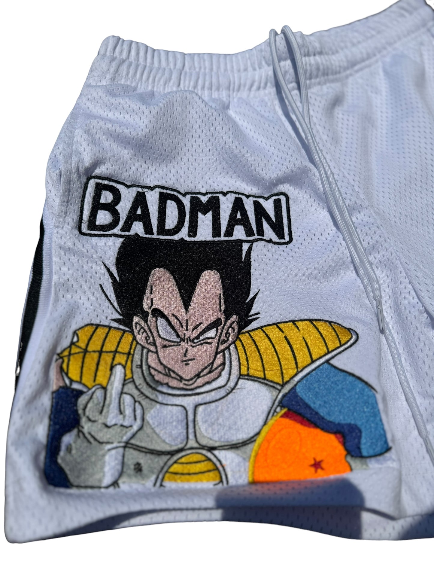 White - Badman Shorts