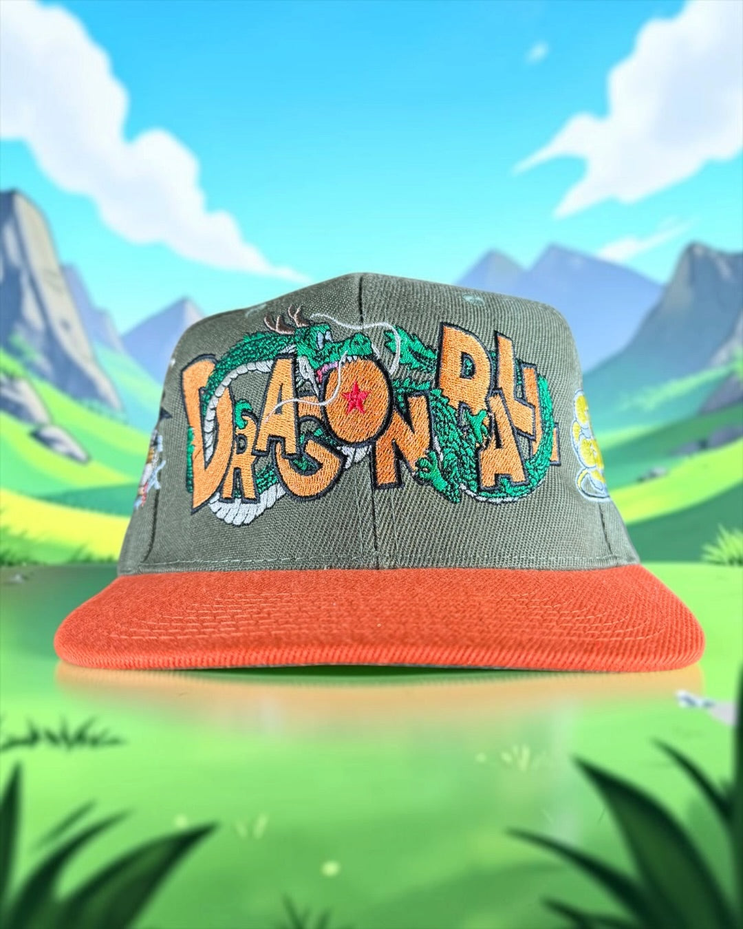 Green with Orange Brim - Dragon Ball Kid Goku - Hat