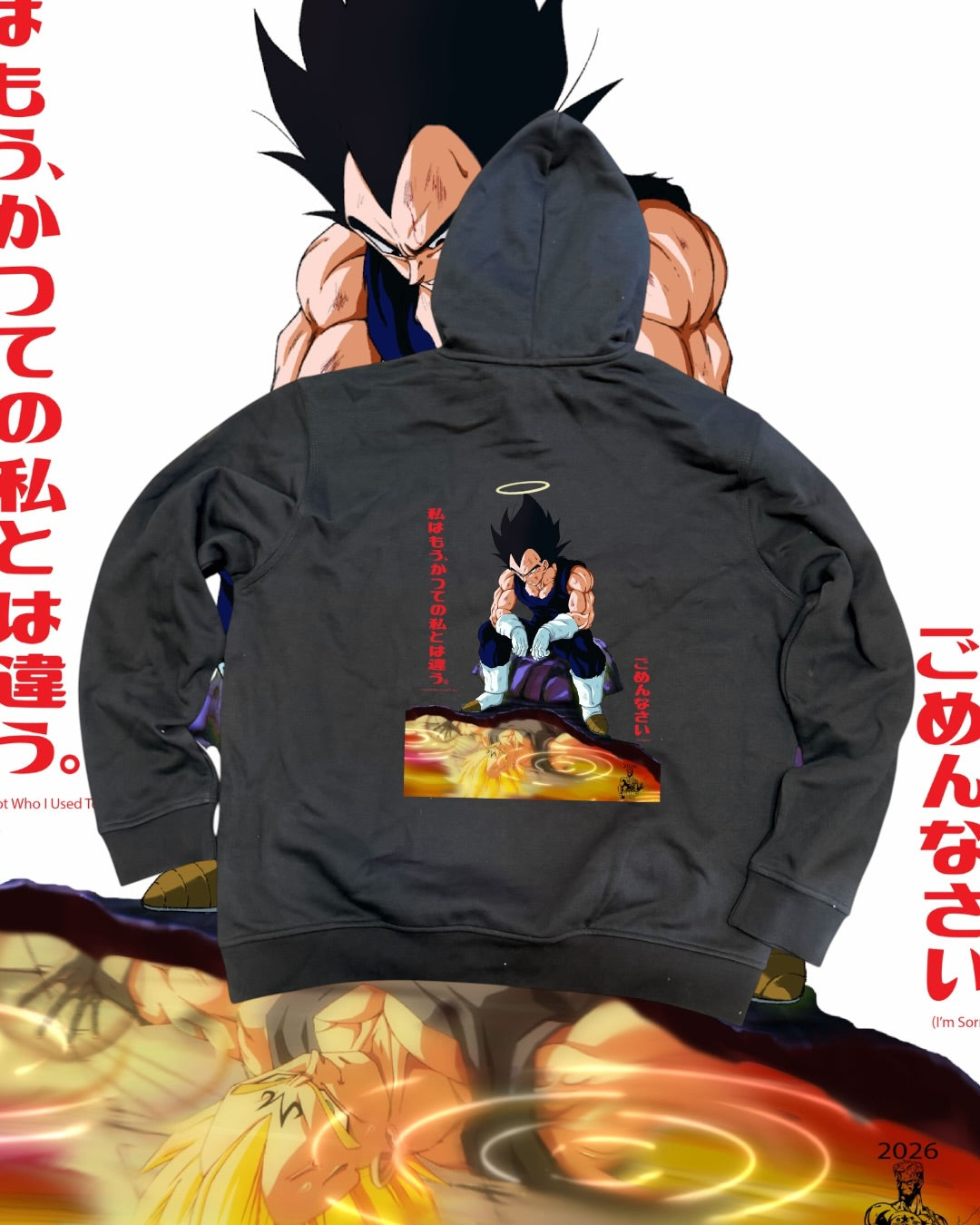 Black Hoodie -  Vegeta I’m Sorry