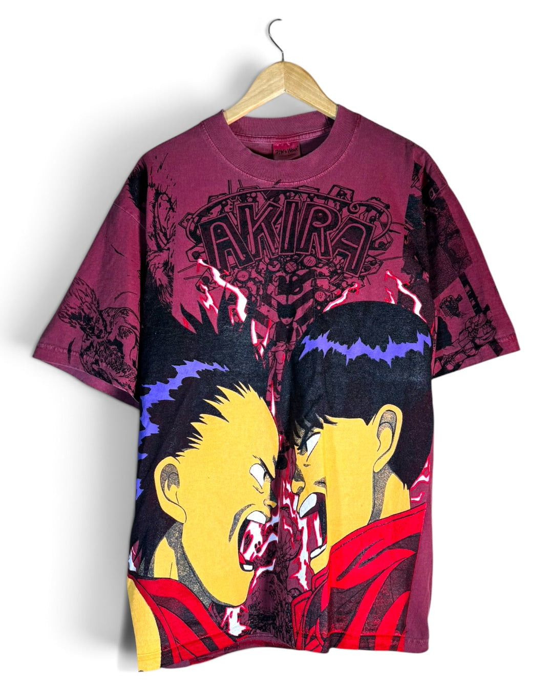Faded Red - Akira Manga Mega Print - Shirt