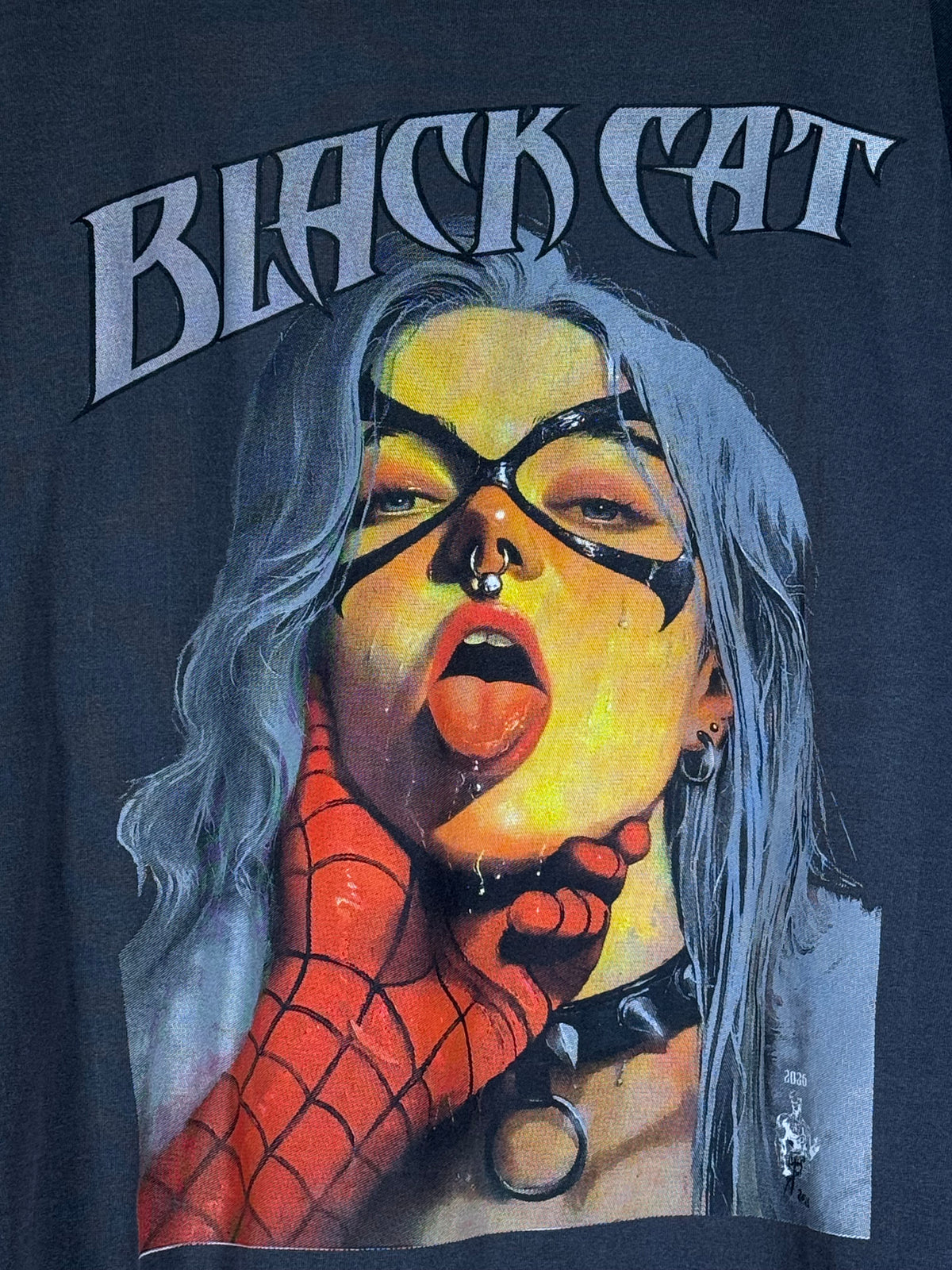 Faded - Black Cat Front - Mary Jane Back - Shirt