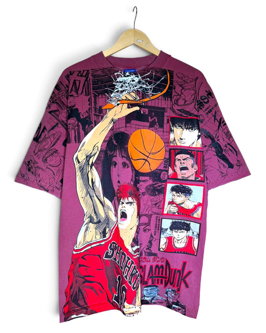 Faded Red - SlamDunk Manga Panels Mega Print - Shirt