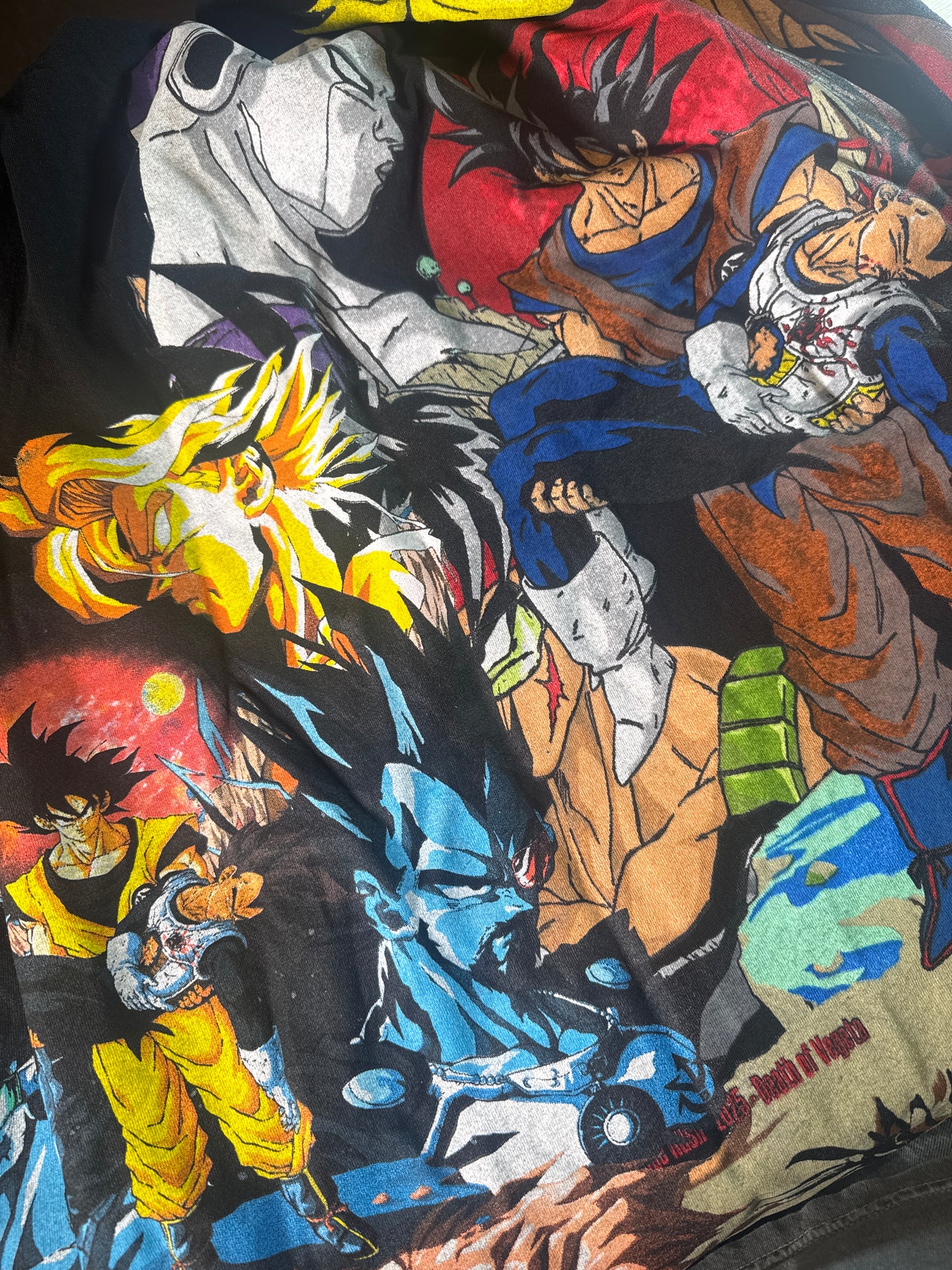 Black - Vegeta’s Death Monochrome Sides - Vegeta’s Death Front - Bardock vs King Vegeta Back - 360 Shirt