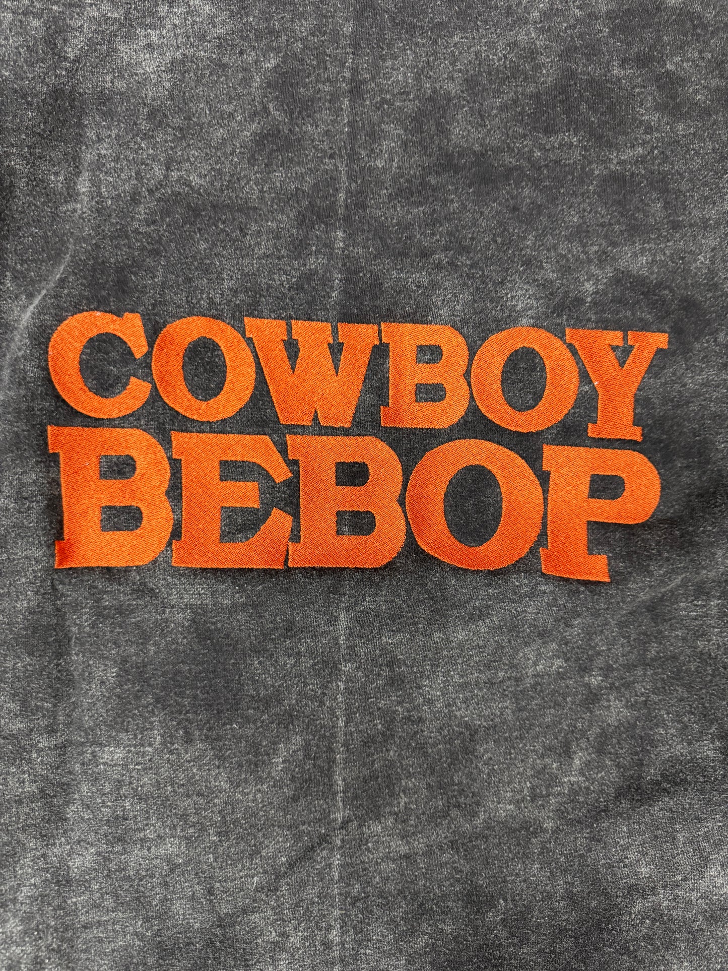 Black Acid Wash-MEDIUM LARGE XL- Cowboy Bebop
