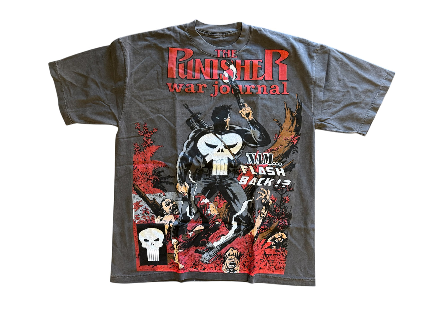 (Black Friday)-XL- Faded-Punisher Nam Flash Back Front
