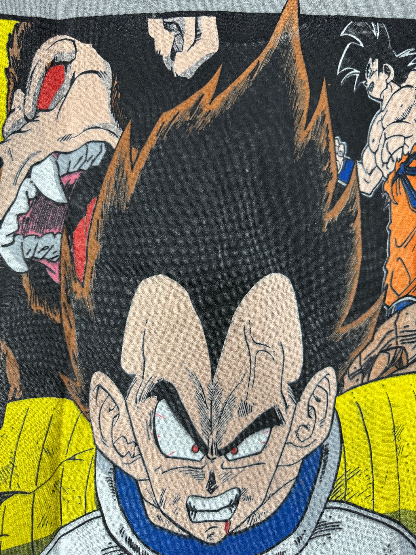 Gray-XLarge-Dragon Ball Z Saiyan Saga Villains Graphic Hoodie