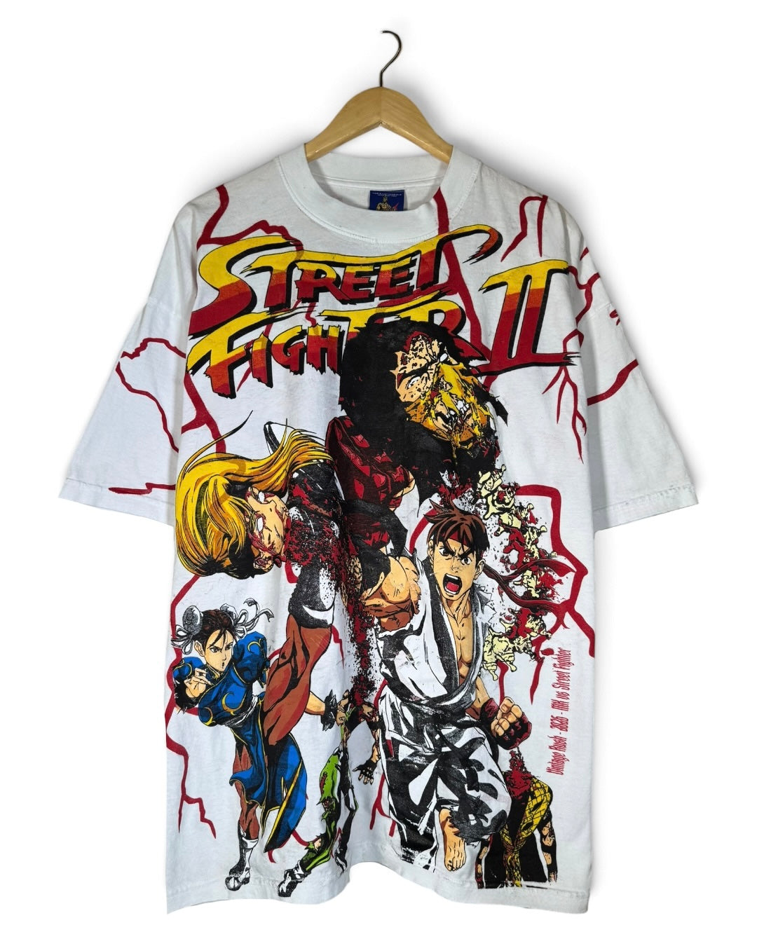 White with Red Lighting - Ryu and Chun Li Front - Shadowloo Back