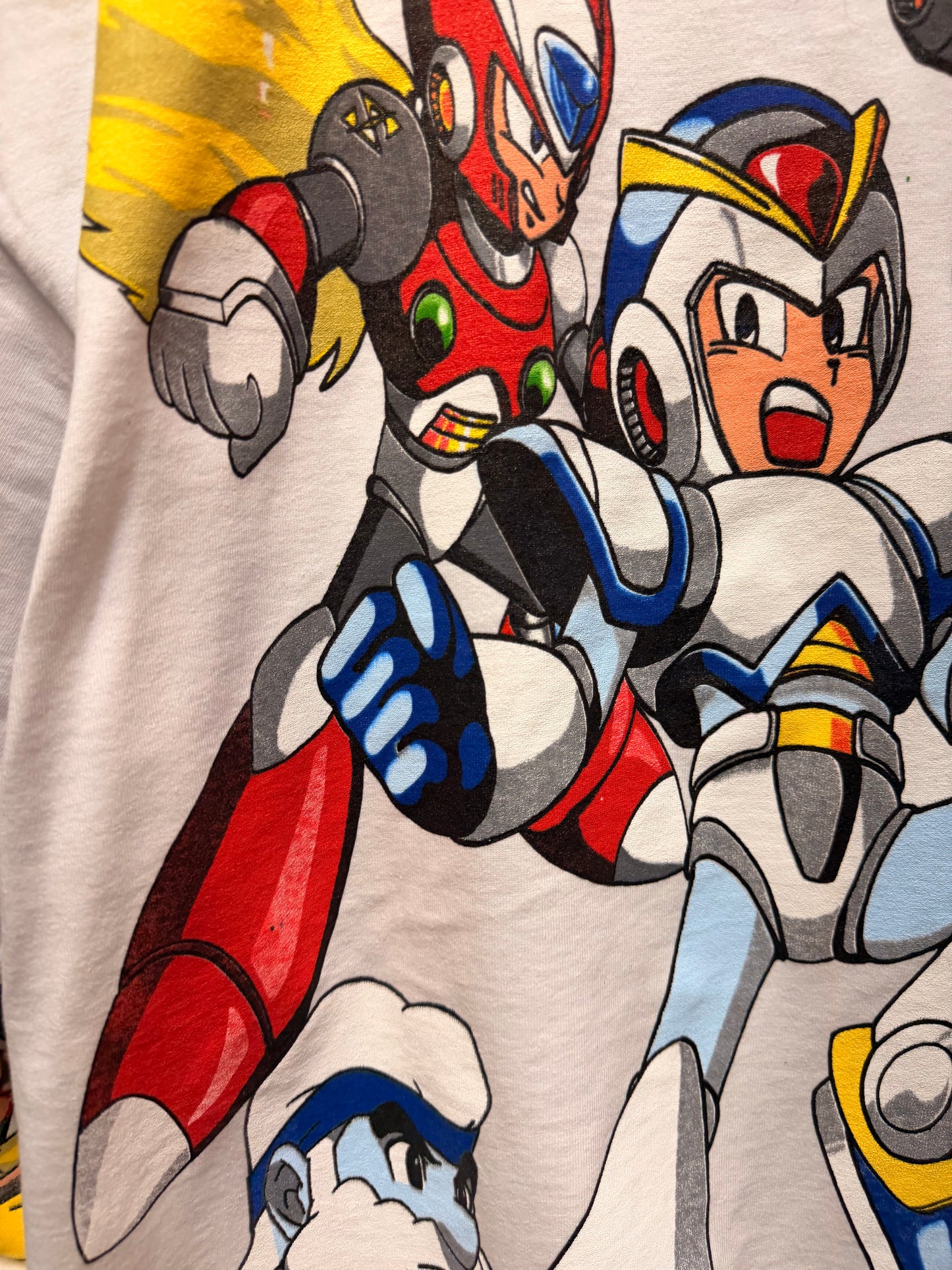 White - Mega Man X SNES Front & Mega Man X Big faces Back