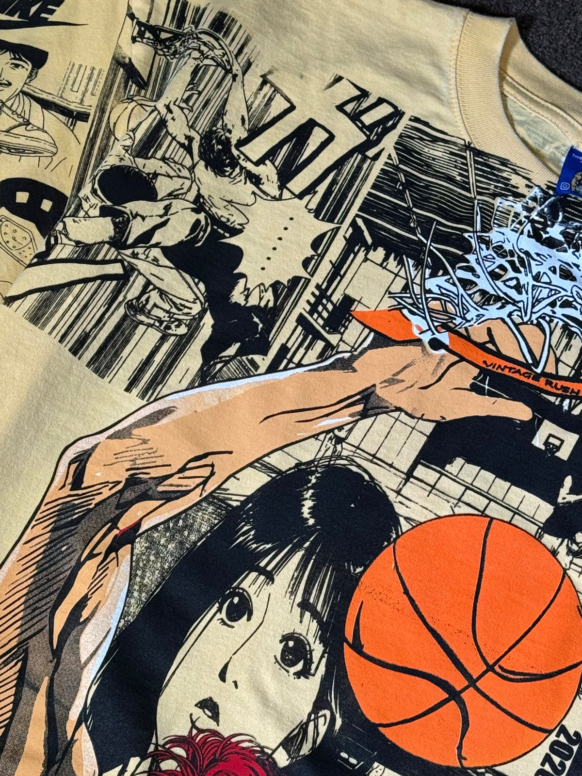 Super Cream - SlamDunk Manga Panels Mega Print - Shirt
