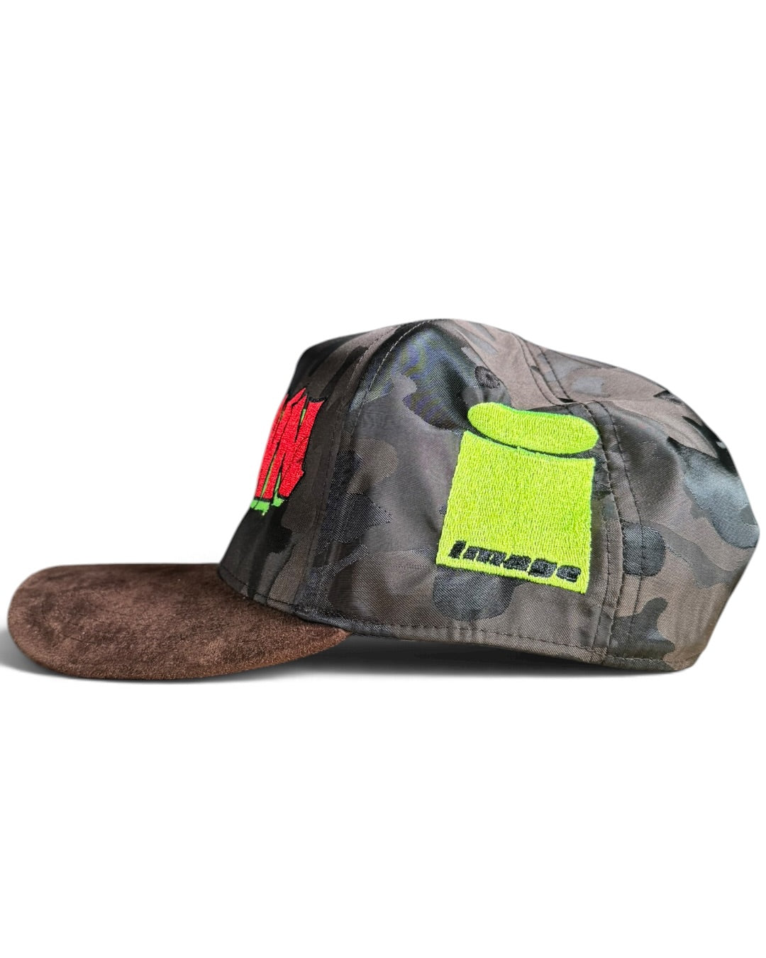 Brown Camo with Suede Brim - Spawn Hat