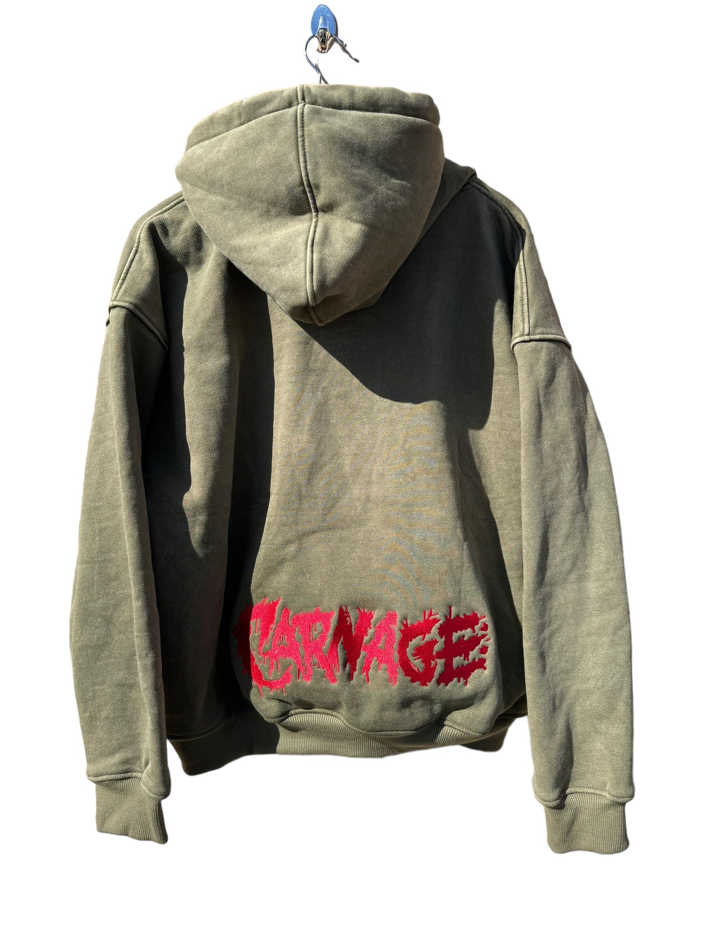 Carnage Olive Green Hoodie