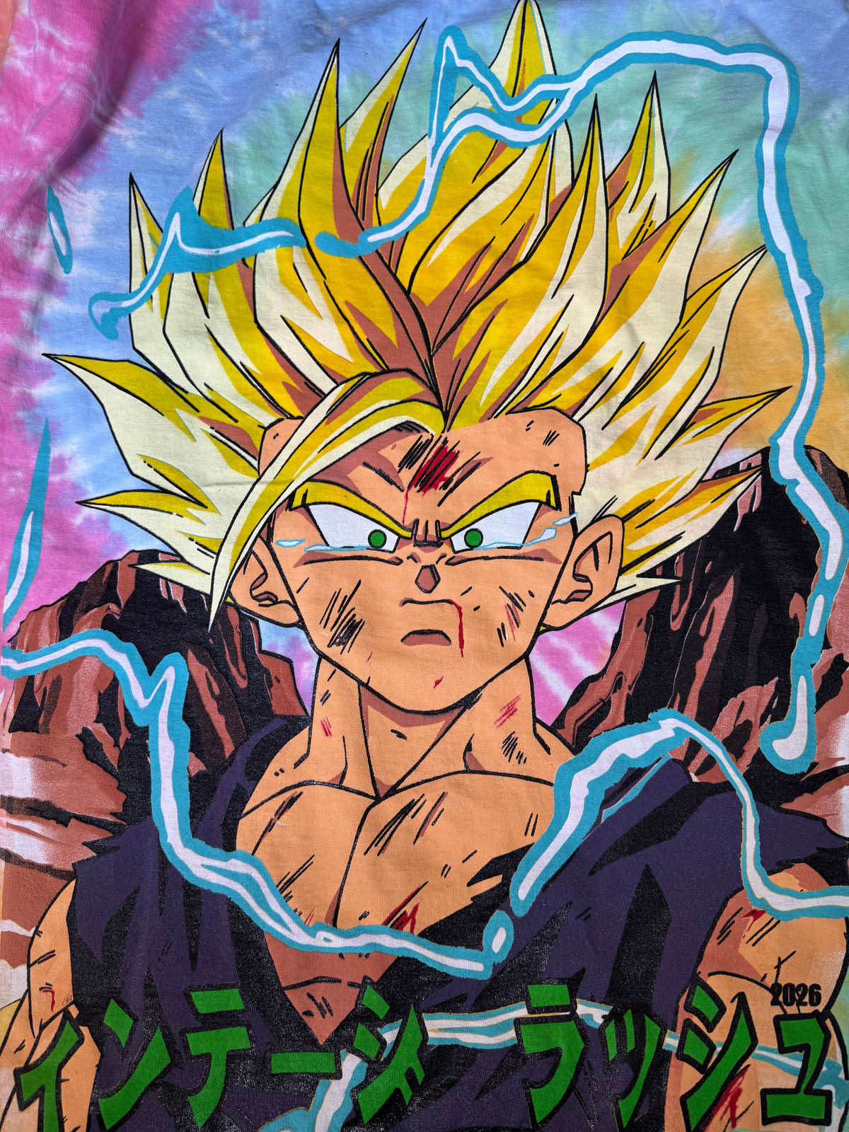 Sherbet Tie Dye - Gohan Front - Cell Forms Back - Shirt