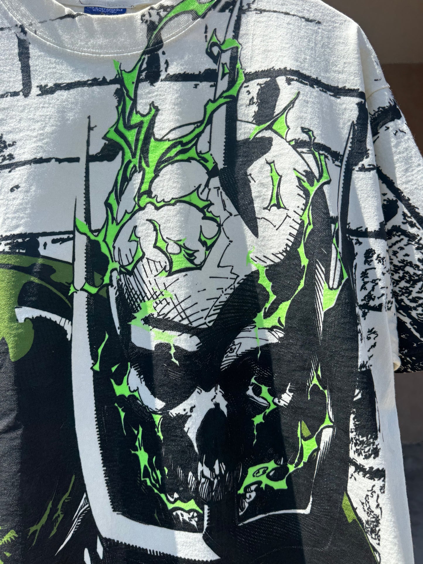 Cream - Olive Venom - Glow and the dark ink and metallic ink!
