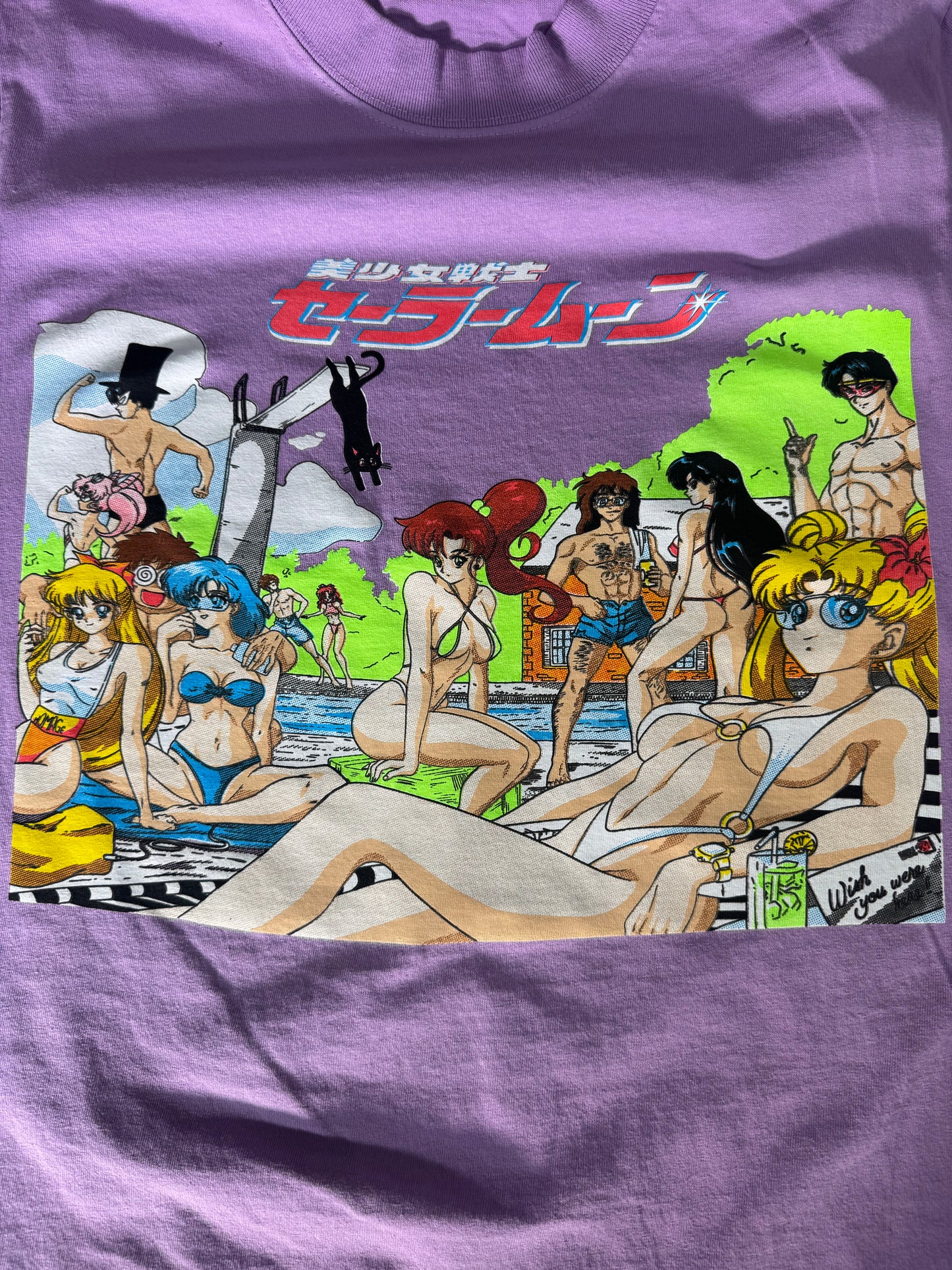 One size fits all women’s Purple - Sailor Moon Wish You Were Here