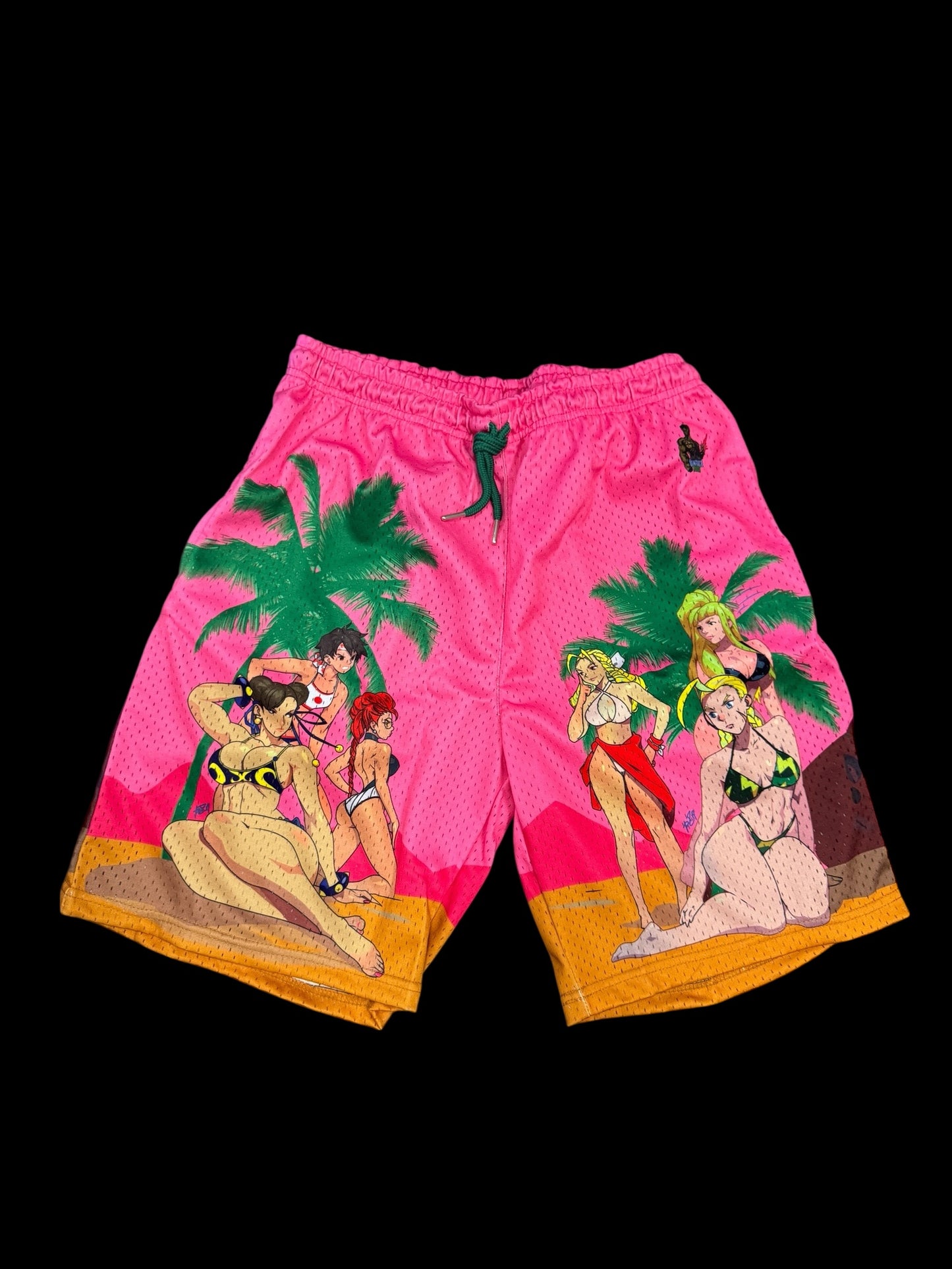Pink - beach street figher shorts