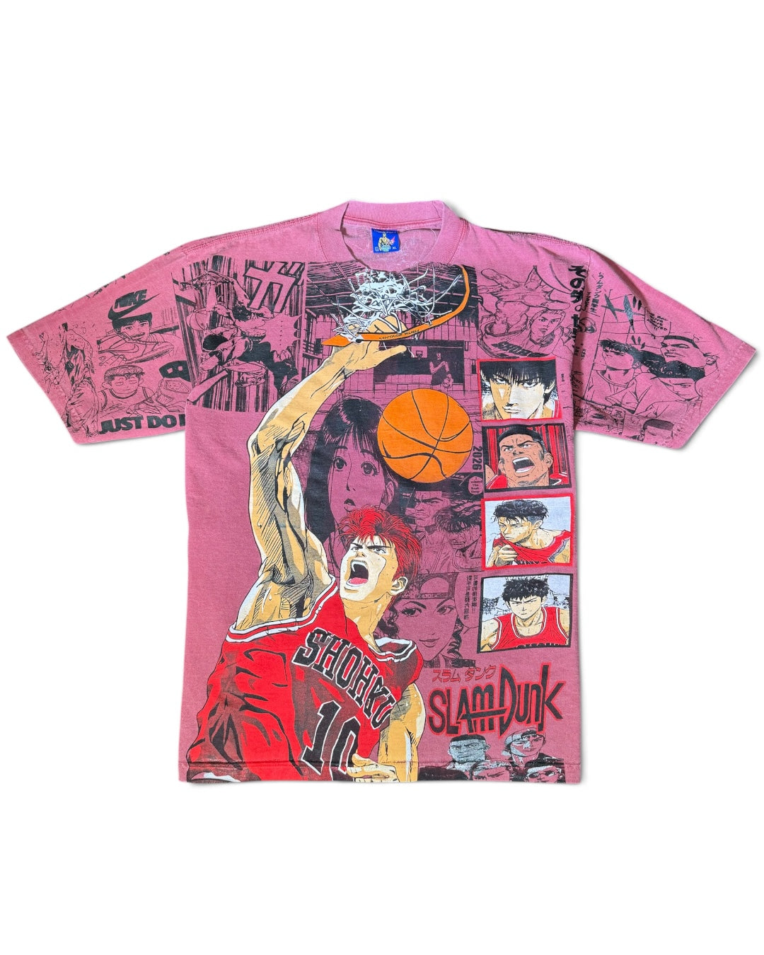 Faded Red - SlamDunk Manga Panels Mega Print - Shirt