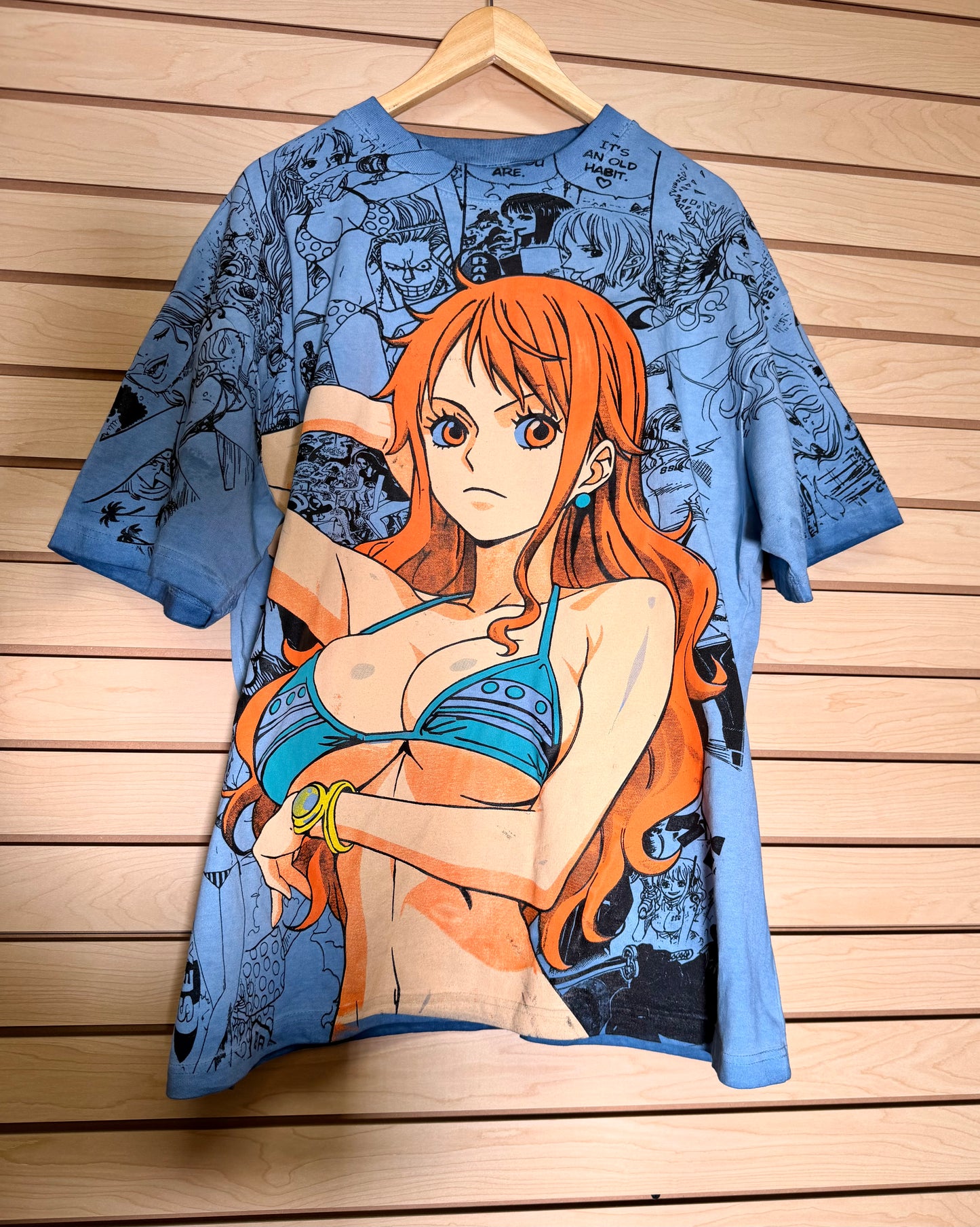 Oil wash Blue - Nami Mega print