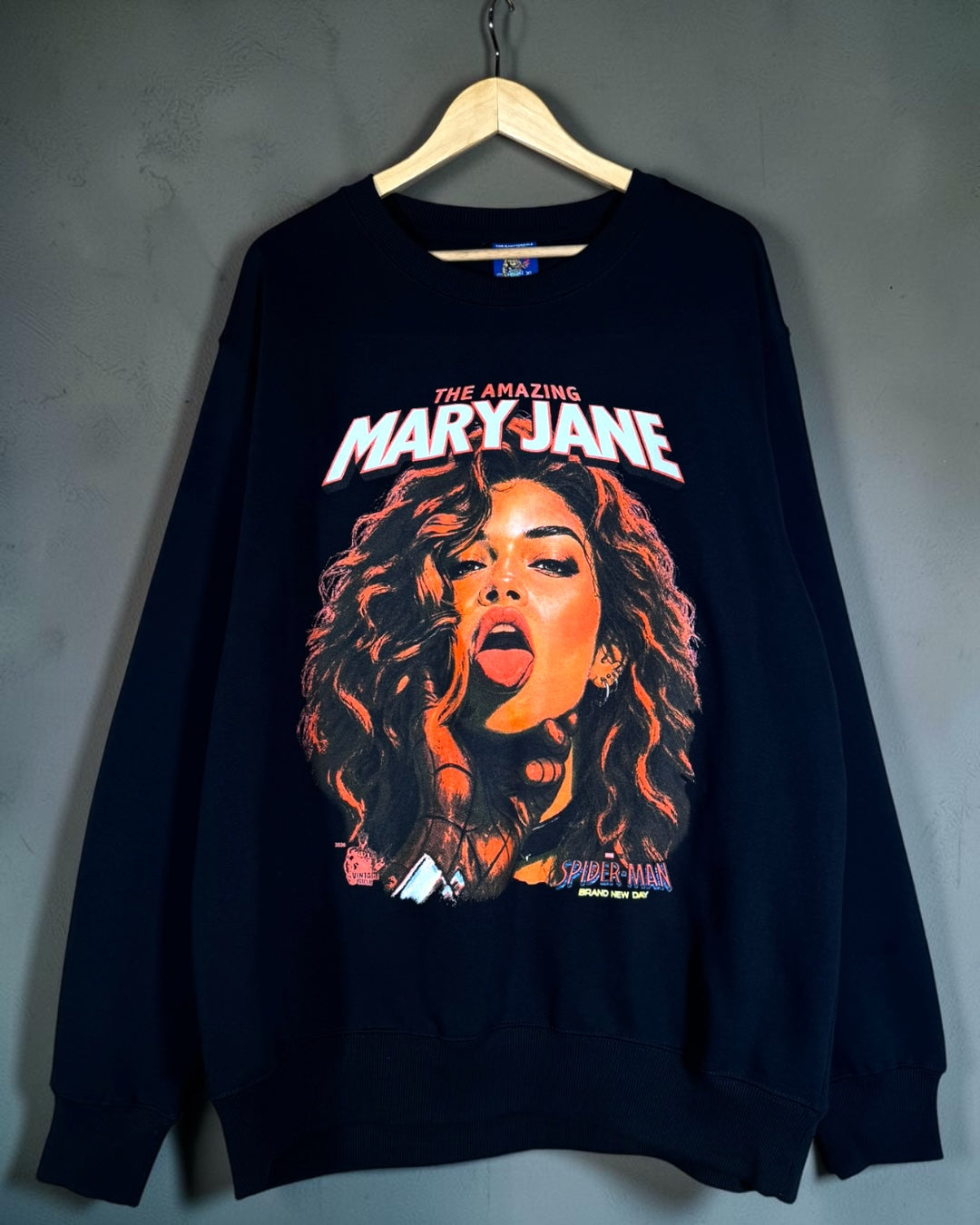 Black Crewneck - The Amazing Mary Jane