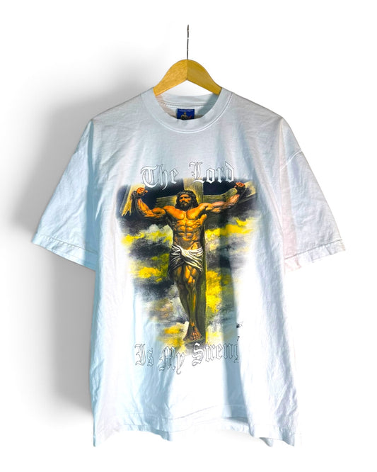 White - The Lord Jesus is My Strength - Shirt