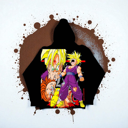 Black Hoodie - Gohan Breaking point Front & Cell Games Variant back