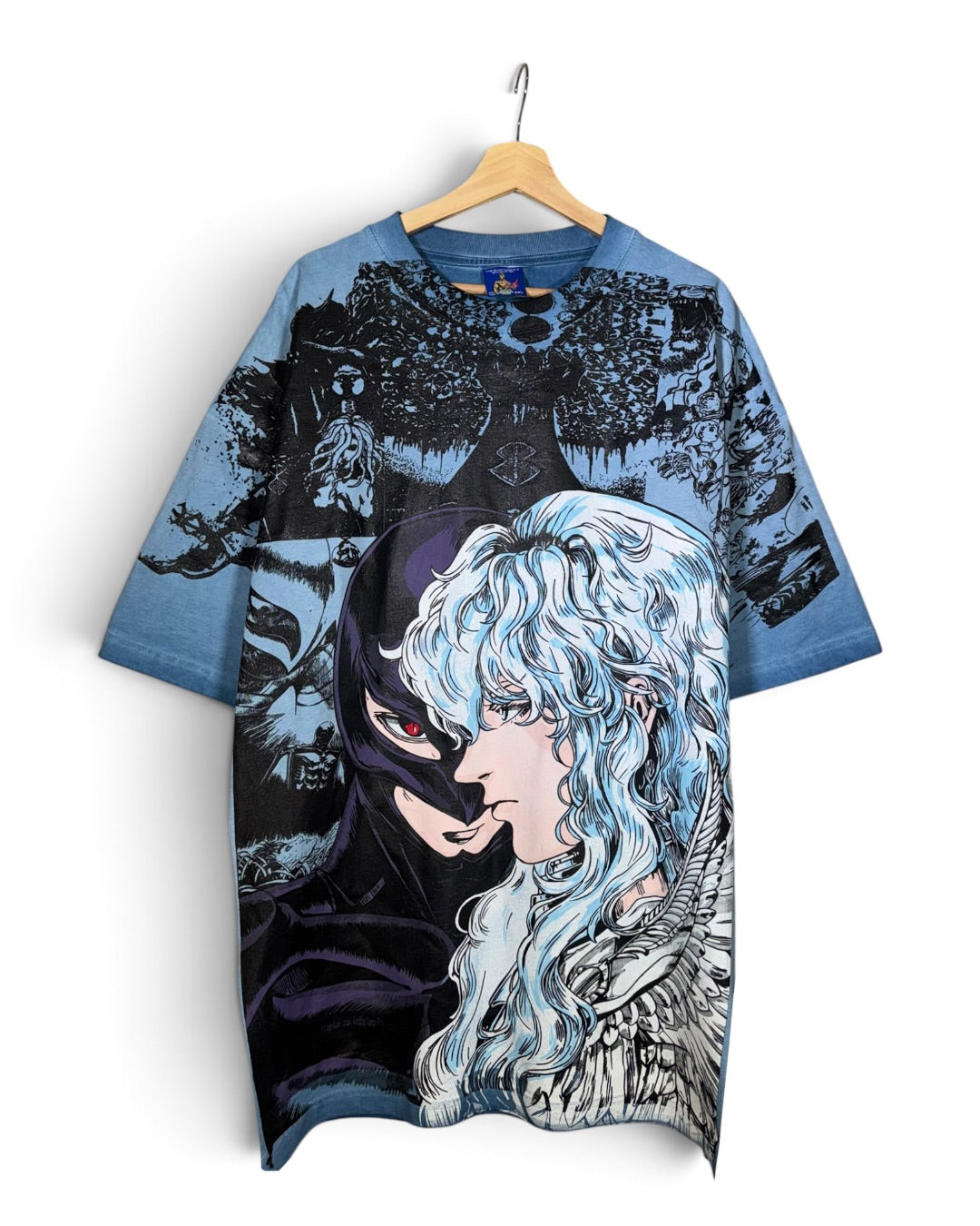 Blue Oil Wash - Griffith Manga Panels Mega Print - Shirt