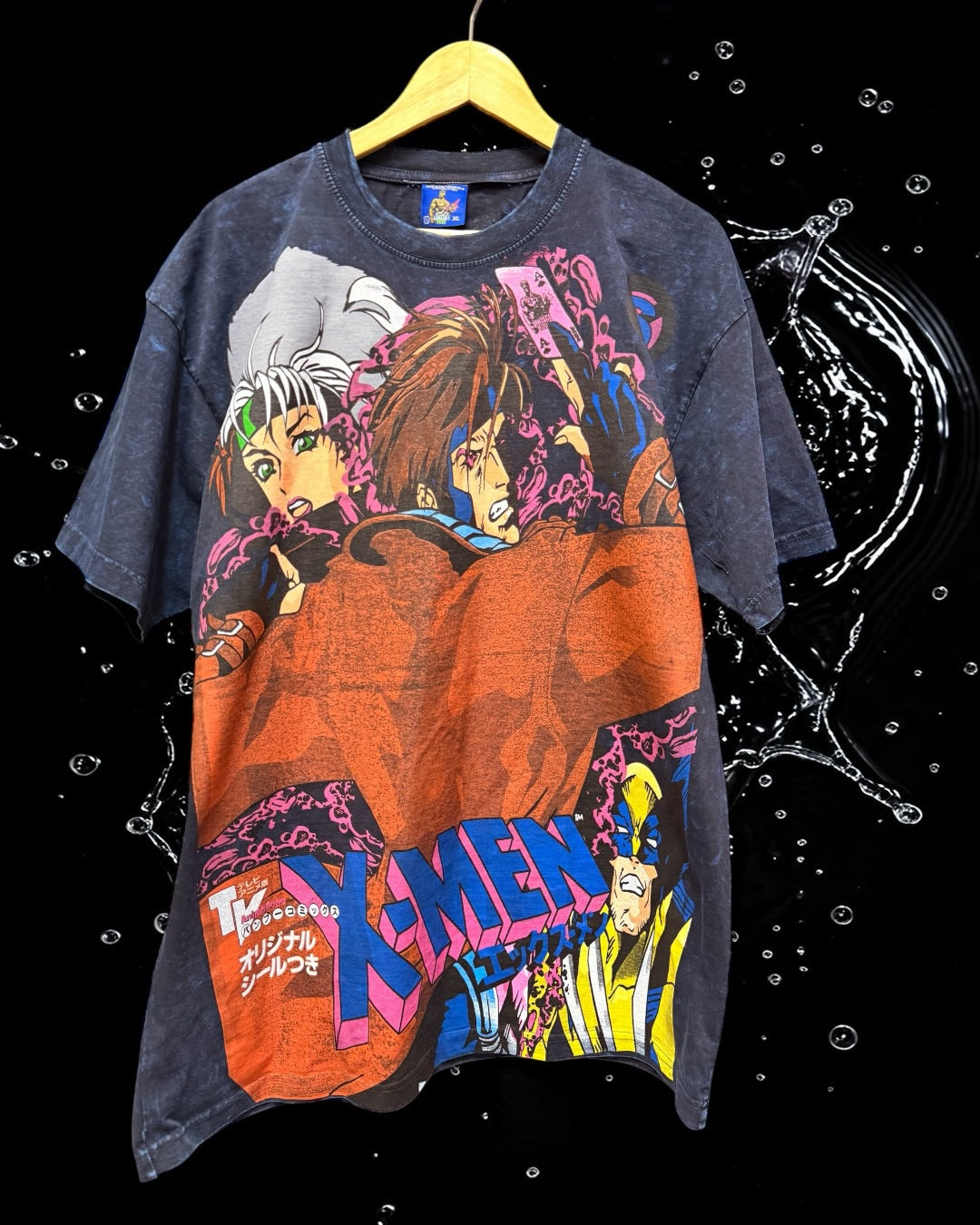 Navy brown  Acid Wash - Gambit Front & Archangel Back