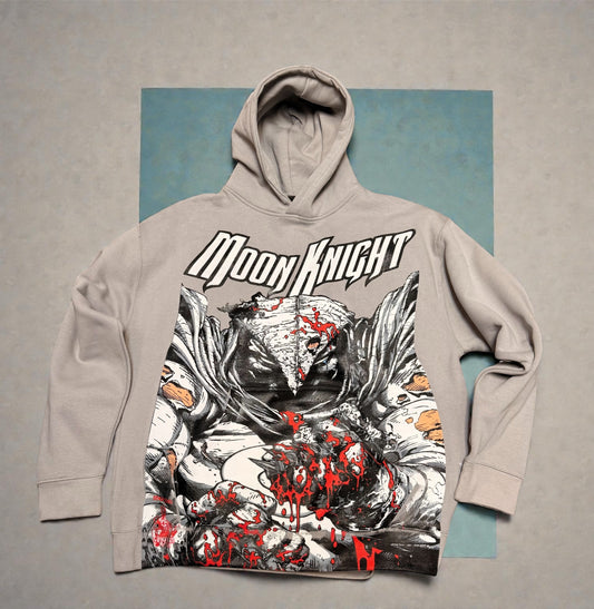 Light Grey - Moon Knight Variant Cover & city boy Moon Knight back