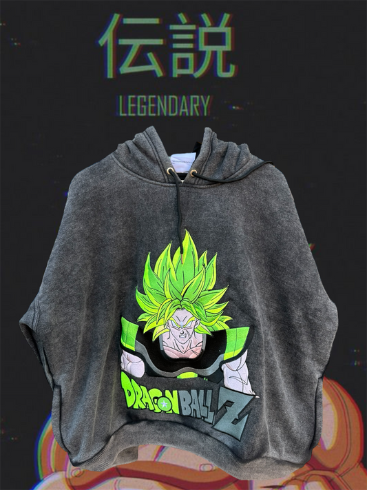 Broly hoodie 2XL faded