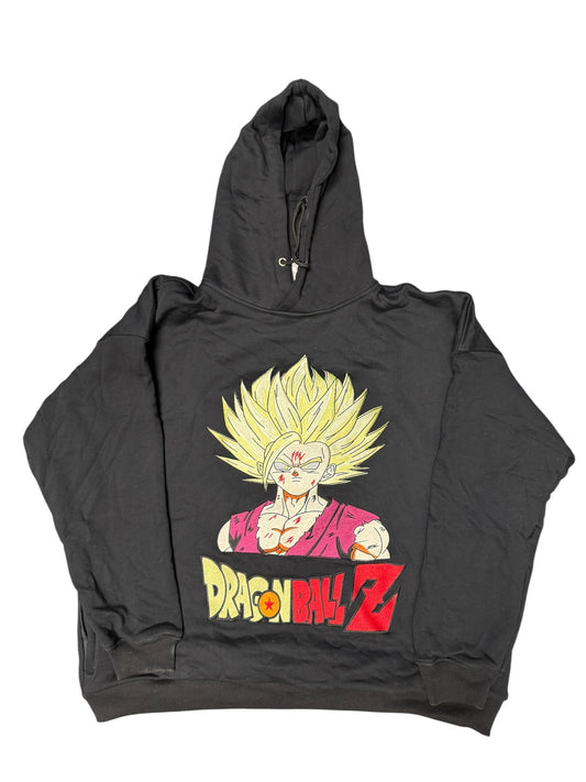 Black-XL-Angry Gohan Premium Hoodie