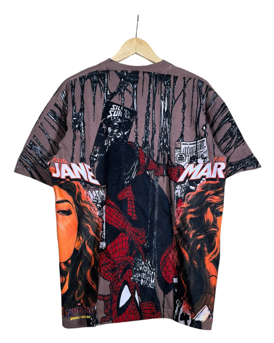 Light Brown - Spidy Front and Back - Mary Jane Sides - 360 Shirt