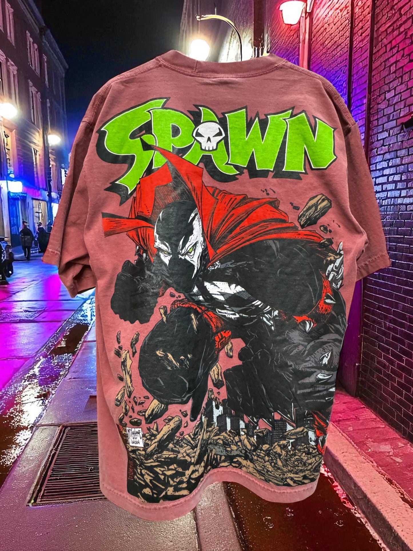 Faded red - Big face & Spawn Rocks! Back