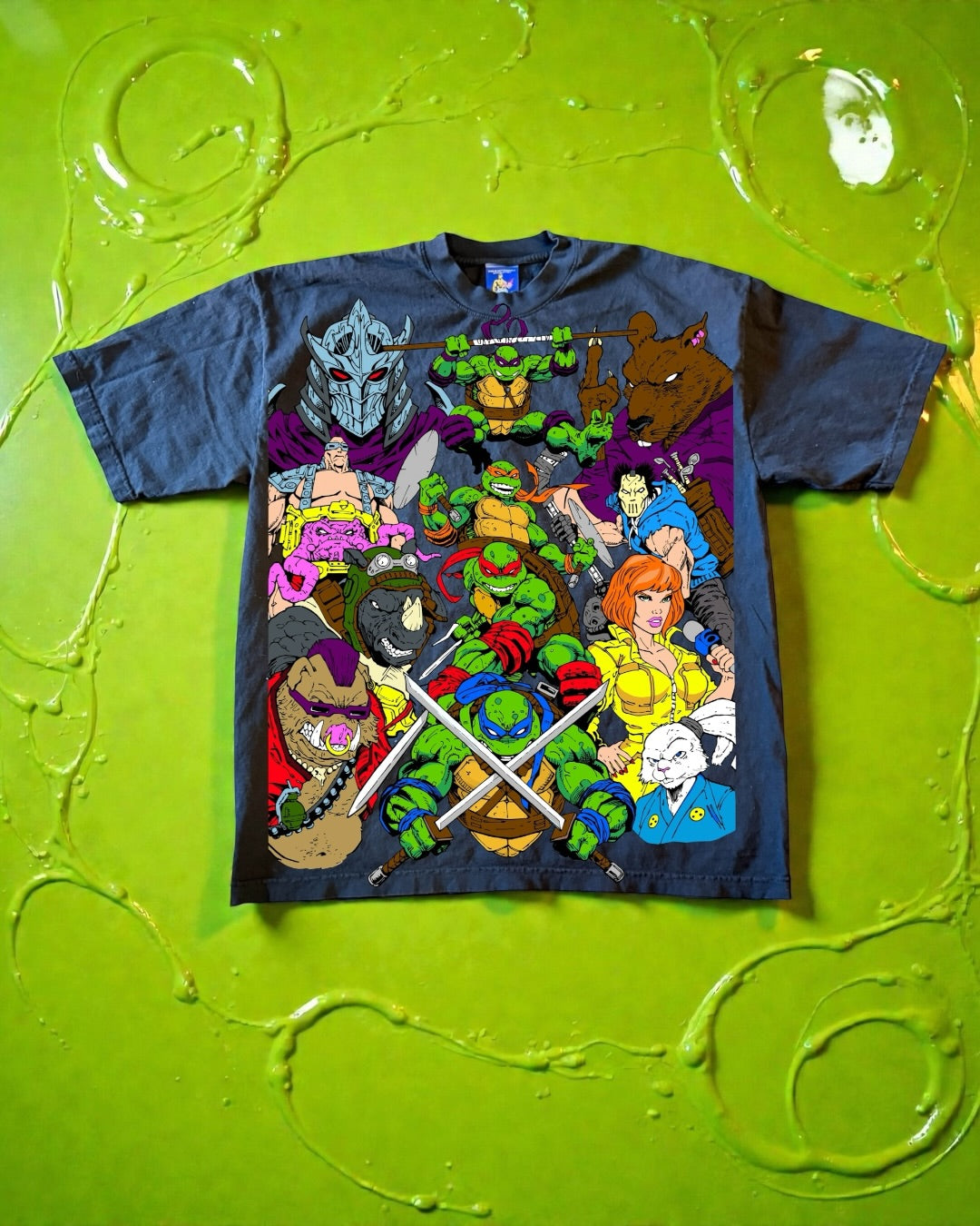 Black - TMNT World Tee & Trench coat Ralph Back hit