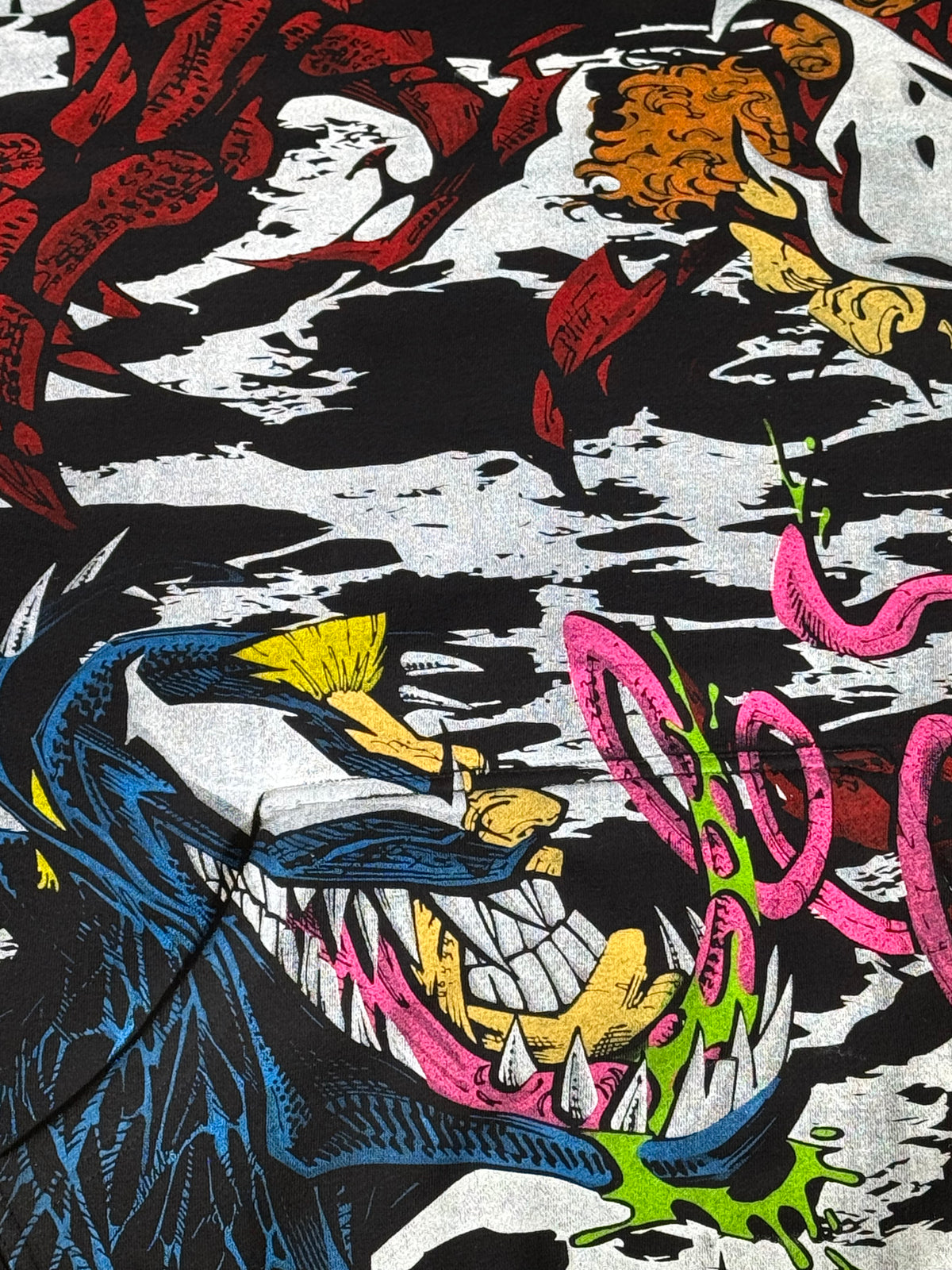 Black - Venom VS Carnage Front and Back - Hoodie