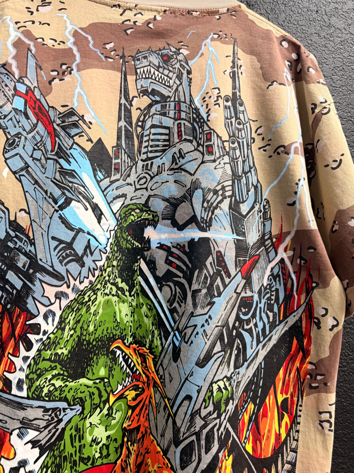 Desert Tan Camo  - Mechagodzilla Trio Front & Godzilla Final Wars Back