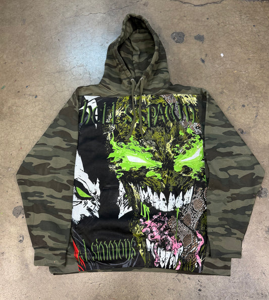 Special Edition Army  HOODIE - Big Face Front & Spawn Rocks Back