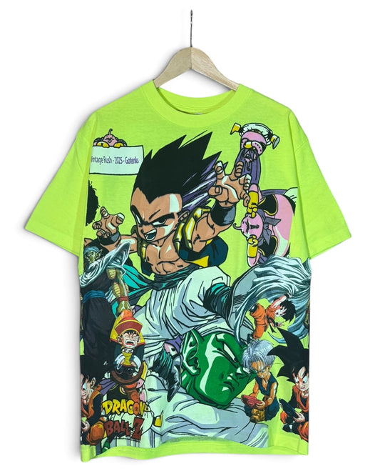 Neon Yellow - Gotenks Front - Gohan Back - Uncle Piccolo Babysits Sides - 360 Shirt
