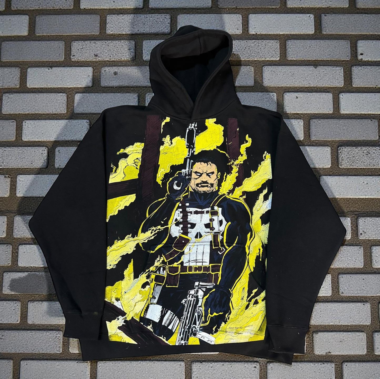 Black  Hoodie - The Punishers Pit & punisher flame solo