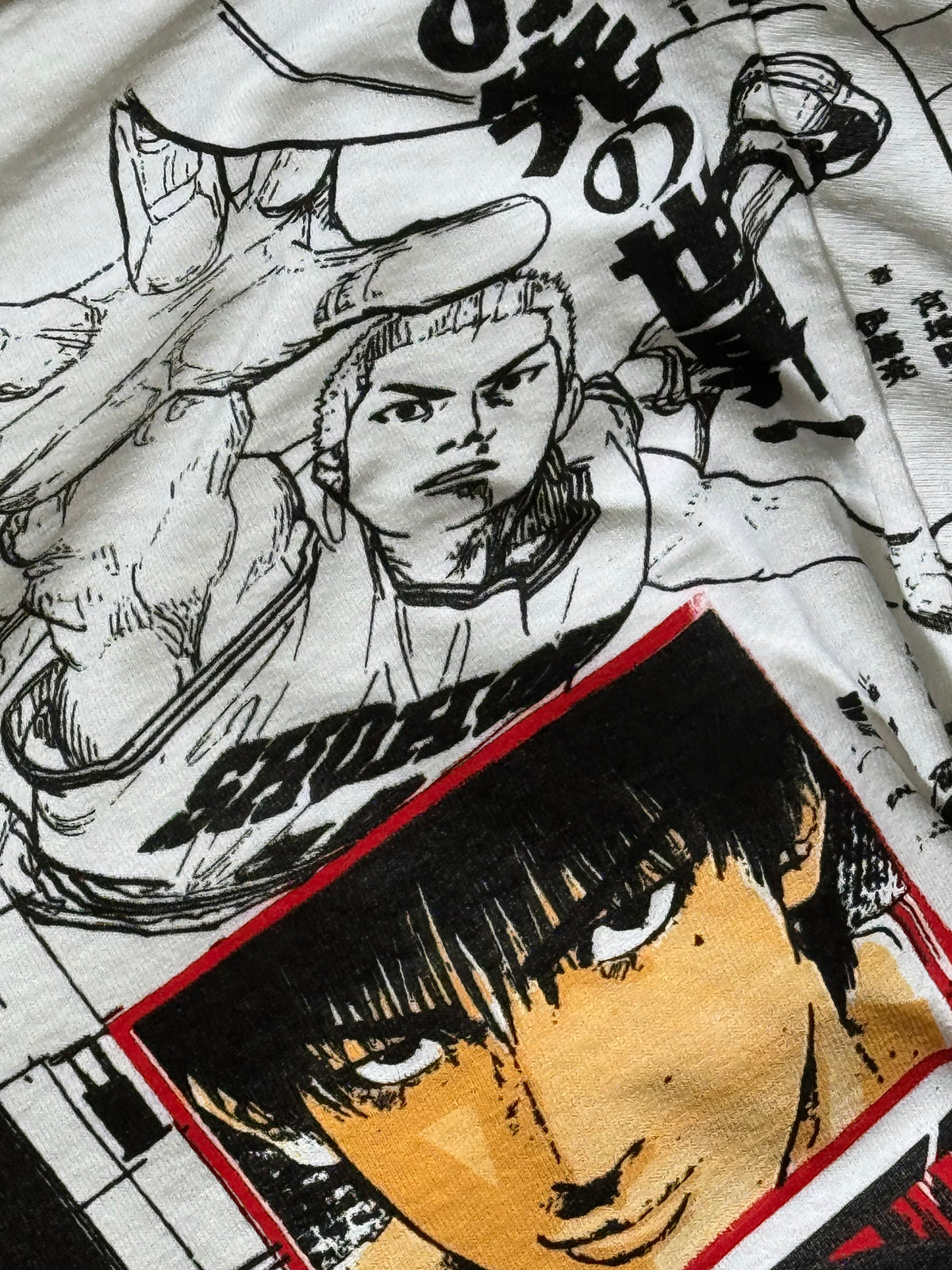 White - SlamDunk Manga Panels Mega Print - Shirt