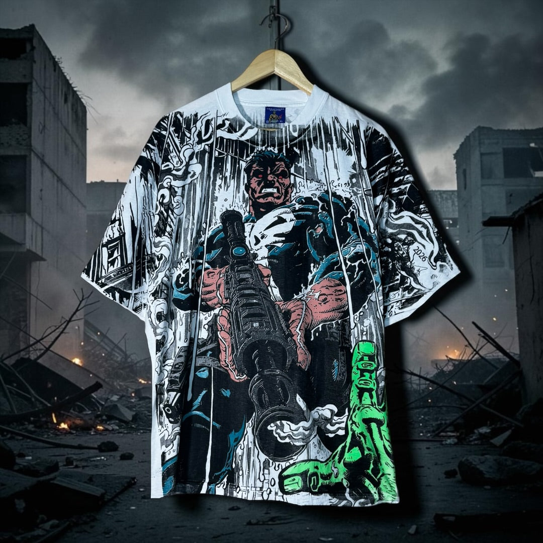 White - Punisher Vs Hulk Glow In The Dark