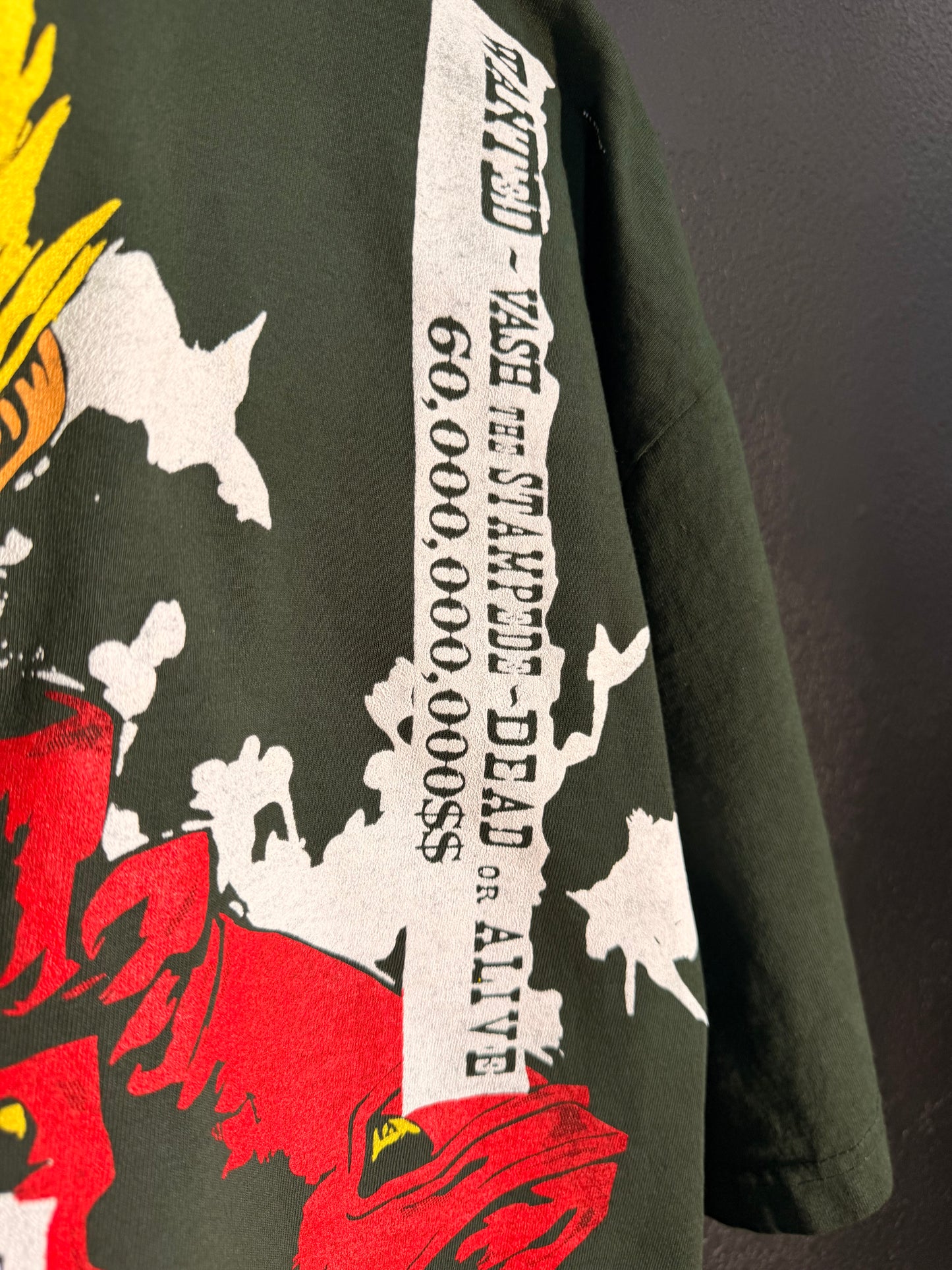 Dark Green  - TriGun Angel wings front - Trigun Cross back