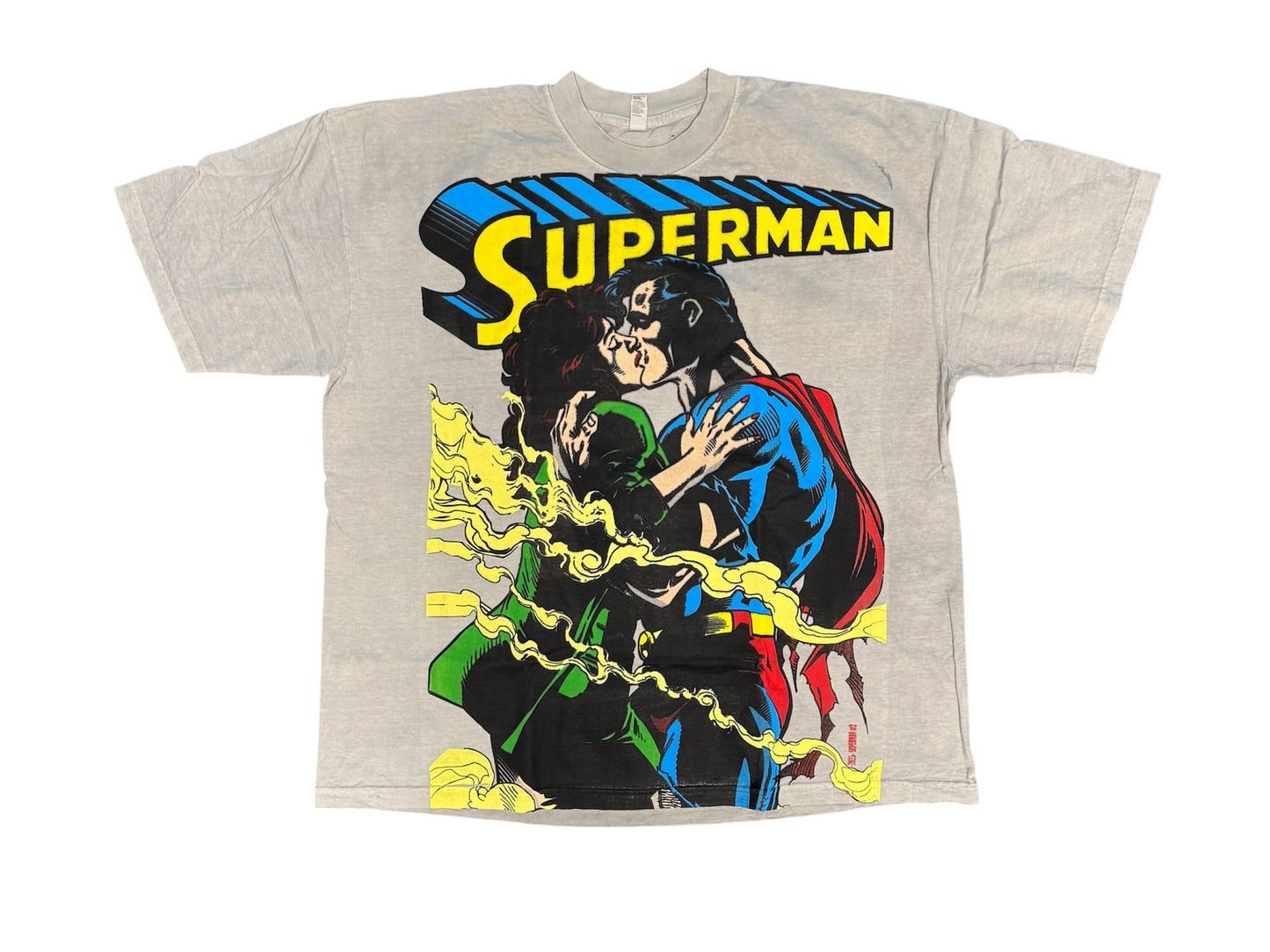 (Black Friday) (Imperfections) - Sage- 2XL- Clark & Lois front & Superman explodes back