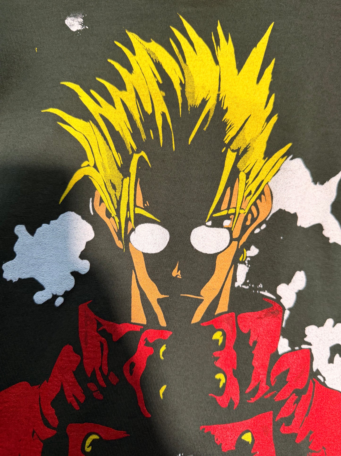 Dark Green  - TriGun Angel wings front - Trigun Cross back