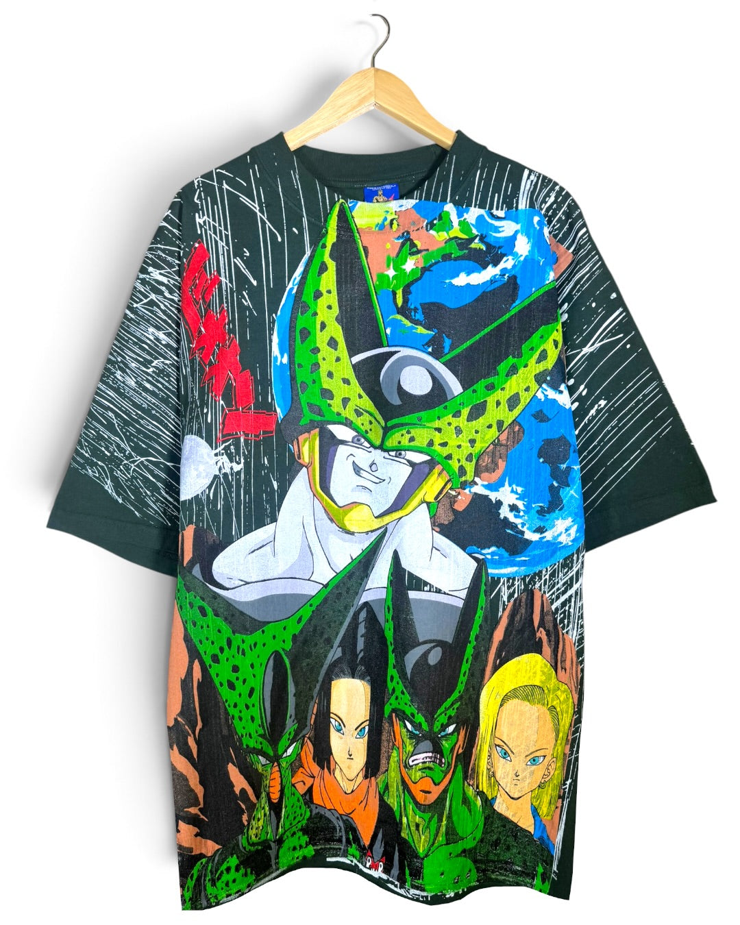 Faded Green Rain - Cell Forms Front - Gohan Back - Shirt